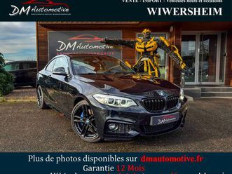 bmw 220i 184 m sport série 2 coupé bva8 harman cuir rouge caméra led gps pro suivi complet bmw crit'air 1