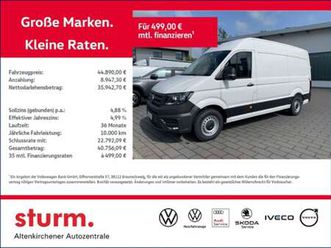 crafter 35 kasten hd 2,0 l tdi *kamera, heckflügel, hd, dsb*