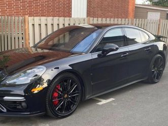rare 2017 porsche panamera turbo blacked out.