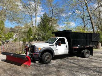 2012 ford f-450 super duty 4x4 with 9' western plow