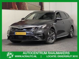 kia optima sportswagon 2.0 gdi phev automaat navigatie trekhaak achteruitrij camera half leder verwarmde stoelen harman / kardon sound zeer mooi !!