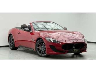 maserati grancabrio 2016 maserati gran cabrio mc, full maserati service history, fully loaded, excellent condition, gcc