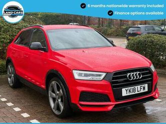 2018 audi q3 2.0 tfsi black edition suv 5dr petrol s tronic quattro euro 6 (start/stop) (180 ps estate p...