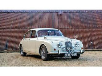 1968 jaguar mark 2 blanc manuel, 4 vitesses conduite à dr...
