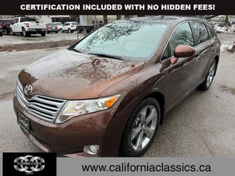 2011 toyota venza nav! v6 - 4wd
