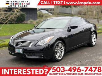 2009 infiniti g37 coupe x financing available!