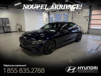 2023 genesis g70 4wd + sport 3.3 litres + intérieur rouge + 365 hp