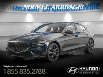 2023 genesis g70 4wd + sport 3.3 litres + intérieur rouge + 365 hp