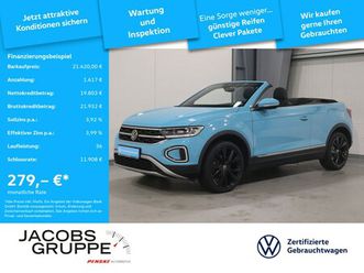 t-roc cabriolet 1.0 tsi style navi*shz*led