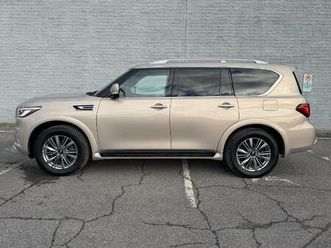 2022 infiniti qx80 luxe awd very rare color 7 seaters 8500lbs towing