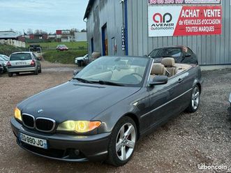 bmw série 3 320d 150cv bv6 e46 pack luxe + cabriolet + hard top