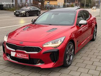kia stinger gt 3.3 v6 370ch awd - bva - historique d'entretien complet - sièges chauffants/ventilés - toit ouvrant - hud - caméra 360 - 100000km