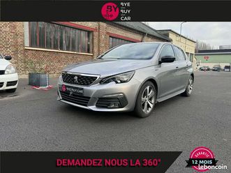 peugeot 308 1.6 bluehdi gt line s&s - 120 - eat6