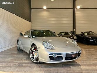 porsche cayman s 987 3.4 bvm6 295ch suivi complet porsche + bleu métropole + pack sport chrono + bose