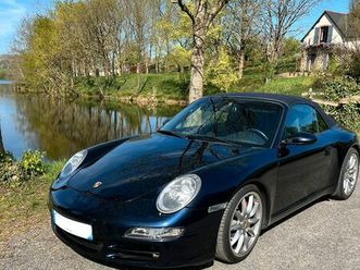 porsche 997 s cabriolet pack sport chrono plus bleu nuit jantes 19” carrera sport bvm 355ch