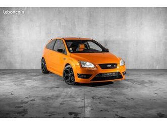 ford focus st mk2 (1) 225 ch - 5 cylindres turbo - orange electrique - bluetooth - ligne milltek - carnet & suivi