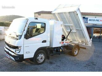 mitsubishi fuso canter 3c13 benne jpm+ coffre , climatisé, 1ere main du 02/2023, tva récupérable