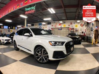 audi q7 * s line awd 7 pass navi leather pan/roof b/spot c