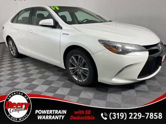 used 2017 toyota camry hybrid se blizzard pearl