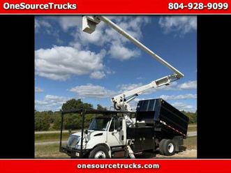 2011 international 4300 bucket truck elevator lift chipper dump