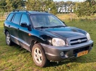 hyundai santa fe 2.4 i 16v 2wd 2006 zwart — hyundai — marktplaats