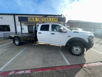 2023 ram 5500 crew cab 4x4 flatbed 6.7l power stroke diesel