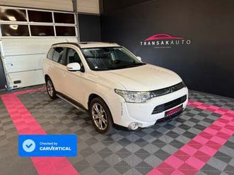 mitsubishi outlander 2.2 di-d 150 4wd instyle a - 7 places - attelage - toit ouvrant - full cuir - suivi