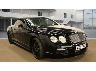 2008 bentley continental 6.0 w12 gtc convertible 2dr petrol auto 4wd euro 4 (560 ps) convertible ...
