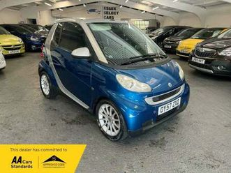 2007 smart fortwo 1.0 passion cabriolet auto euro 4 2dr convertible petrol automatic