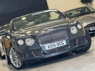 2015 bentley continental 6.0 w12 gtc speed convertible 2dr petrol auto 4wd euro 5 (625 ps) conver...