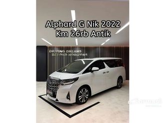 2022 toyota alphard 2.5 g mpv