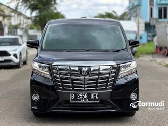 tangan pertama toyota alphard g atpm 2017 hitam istimewah