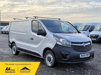 2019 vauxhall vivaro 2700 1.6cdti 95ps h1 van [start stop] panel van diesel manual