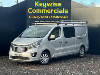 2017 vauxhall vivaro 1.6 cdti 2900 biturbo ecotec sportive crew van l2 h1 euro 6 (start/stop) 5dr (6 se ...