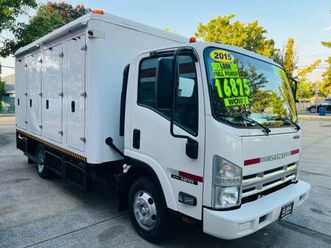 2015 isuzu npr hd gas v8 6.0l.213k.mi.14ft.reefer box truck***sale***