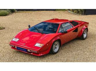 1987 lamborghini countach rouge manuel, 5 vitesses condui...