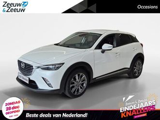 mazda cx-3 2.0 skyactiv-g 120 gt-luxury | automaat | climate control | cruise control | memory stoelen | lm velgen | afneembare trekhaak | lederen bekleding | n
