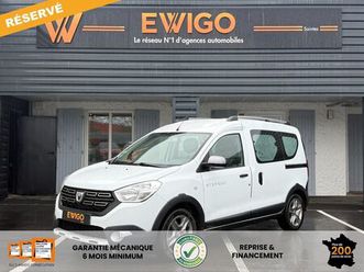 dacia dokker combi 1.5 bluedci 95 stepway / attelage / kit distri fait + entretien exclusif renault - dacia