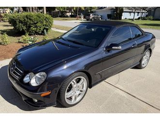 no reserve: 2008 mercedes-benz clk550 cabriolet