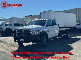 2014 dodge ram 4500 tradesman/slt/laramie 4x4! 6000lb crane! cummins d