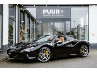 ferrari f8 spider 3.9 v8 [nero daytona special metallic] carbon racing seats - cuoio alcantara - lift - passenger display