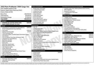 used 2023 ram promaster 3500 high roof