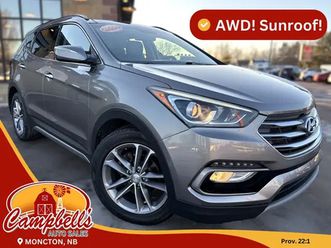 2018 hyundai santa fe sport 2.0t se panoramic sunroof! awd! b...