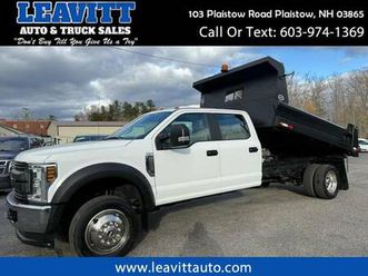 2018 ford super duty f-550 drw 6.8l v10 11 dump body 32k miles 1 owne