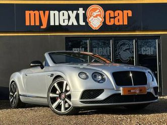 2016 53 bentley continental 4.0 v8 gtc s convertible 2dr petrol auto 4wd euro 6