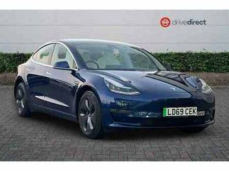 2019 tesla model 3 standard range plus saloon 4dr electric auto rwd (241 bhp) saloon electric aut...