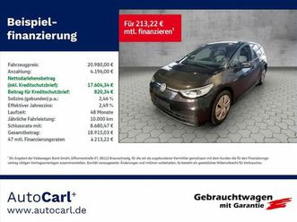 volkswagen id.3 pro performance iq.light/nav klima led navi