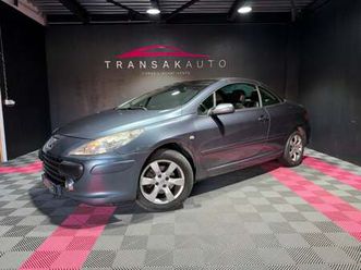 peugeot 307 cc 2.0e 16v 141ch sport a / suivi complet peugeot / excellent état