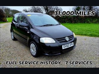 2010 volkswagen fox 1.2 urban fox 3dr hatchback petrol manual