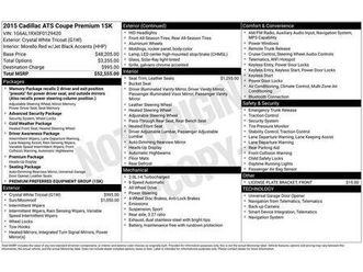 used 2015 cadillac ats 2.0l turbo premium